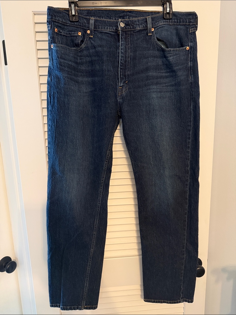 Levi's 505 Dark Indigo Straight-Leg Jeans